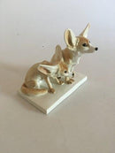 Meissen Art Nouveau Figur af To Ørkenræve