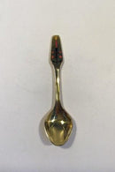 Meka Sterling Sølv forgyldt Juletheske 1973