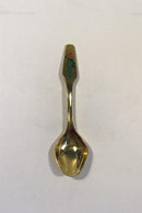 Meka Sterling Sølv forgyldt Juletheske 1974.