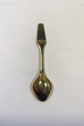 Meka Sterling Sølv forgyldt Juletheske 1975