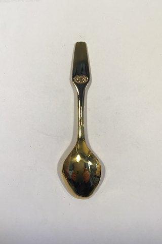 Meka Sterling Sølv  forgyldt Juletheske 1978