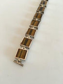 N.E. From Armbånd i Sterling Sølv med Tigerøje