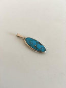 N.E. From スターリングシルバー・ペンダント（ストーン付き