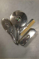 Norwegian Dressing Set Silver with enamel decoration (4 pcs) Thune