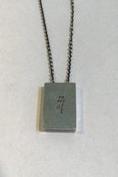 Ole Waldemar Jacobsen Sterling Silver Necklace/ Pendent with med gold decoration
