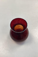 Orange brown Hyacinth glass Holmegaard / Kastrup / Fyens Glasværk