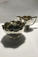 P Hertz Silver Sugar Bowl ad Creamer