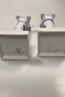 Par Royal Copenhagen Blå Blomst Flettet Lysestager No 8215