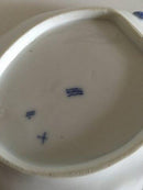 Royal Copenhagen Antique Blue Fluted Plain Leafshaped Cake Dish No 143 from 1850-1880