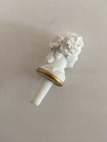 Royal Copenhagen Antik Prop i Bisque med motiv af Græsk/Romersk hoved