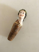 Royal Copenhagen Antik Prop i Bisque med motiv af Græsk/Romersk hoved fra 1820-1850