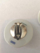 Royal Copenhagen Anton Michelsen Earclips in Porcelain and Sterling Silver