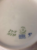 Royal Copenhagen Art Nouvau Tallerkener med Blomster. Frokosttallerkener No 10520