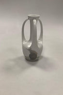 Royal Copenhagen Art Nouveau 3 Handle vase with Snails motif No 202/60B