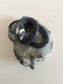 皇家哥本哈根新艺术风格字母秤，带蛇和鸽子，编号347