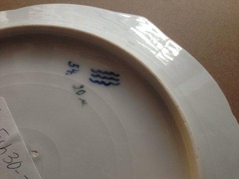 Royal Copenhagen Art Nouveau Fisketallerken med Iris 2 af 3.