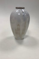 Royal Copenhagen Art Nouveau Krystal Glasur vase af Clements fra 1880'erne