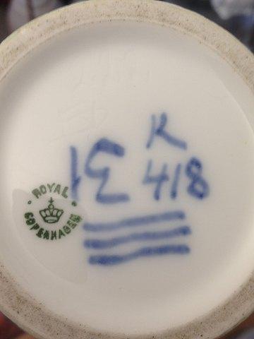 Royal Copenhagen Art Nouveau krystal Glasur Vase af Valdemar Engelhardt i grøn