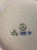 Royal Copenhagen Art Nouveau Teller mit Blumenmotiven. Salatteller Nr. 10521