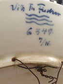 Royal Copenhagen Jugendstil Unique Weight Plate von Theodor Fischer aus dem Jahr 1897. Motiv: Adler in Berglandschaft Nr. 6349