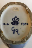 皇家哥本哈根新艺术运动的独特花瓶, 由Gotfred Rode于1930年设计, 带有绵羊。