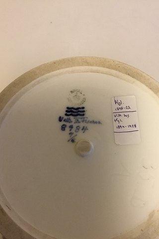 Royal Copenhagen Art Nouveau Unikavase dekoreret med Jagtfalk og rotte No 8984