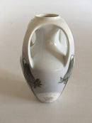 Royal Copenhagen Art Nouveau vase med 4 hanke med Mælkebøtte No 342/220