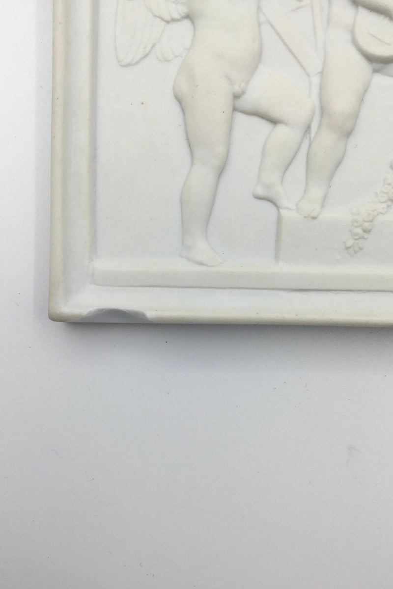 Royal Copenhagen Biscuit Platte Biscuit Spillende Engle No 87