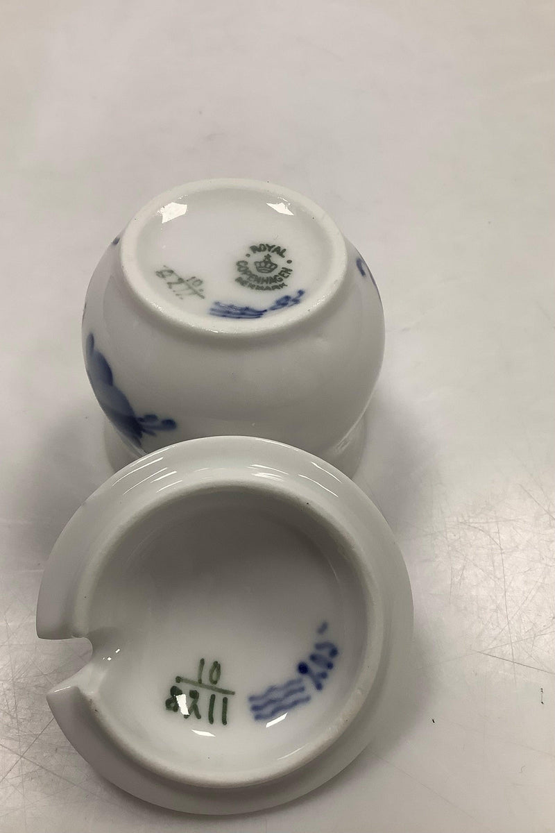 Royal Copenhagen Blå Blomst Flettet Sennepskrukke No 8211