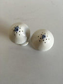 Royal Copenhagen Blå Blomst Svejfet Salt og Peber Sæt No 1876 / 1706