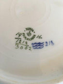 Royal Copenhagen Blå Fisketallerken med Guld No 1212/3002 med Mustela Fluviatilis