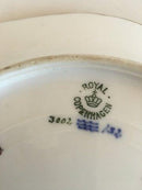 Royal Copenhagen Blue Fish Plate with Gold No 1212/3002 with Oysters