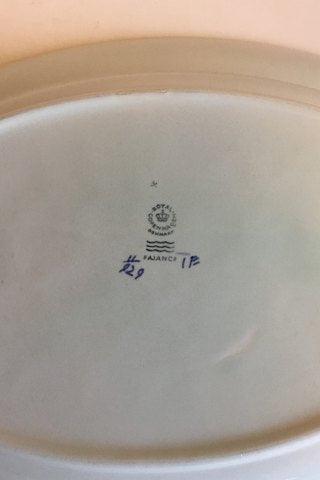 Royal Copenhagen Blå Tranquebar Ovalt serveringsfad No 929