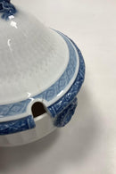 Royal Copenhagen Blå Vifte Skål med Låg No. 11506 til Kompot el. Sovs.
