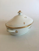 Royal Copenhagen Brun Iris Oval Ragout Fad med Låg No 9348