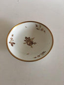 Royal Copenhagen Brun Rose Kageskål på Lav Fod No 9269