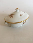 Royal Copenhagen Braune Rose Ovale Platte Nr. 9348