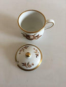 皇家哥本哈根棕色玫瑰芥末碗带盖子No 9166