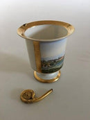 Royal Copenhagen Empire Lion Kop med motiv fra Nyborg fra 1820-1850