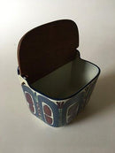 Royal Copenhagen Earthenware Salt Jar with Wooden Lid No. 180/261 for wall display