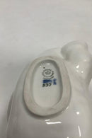 Royal Copenhagen Figur af isbjørneunge på ryggen No 537