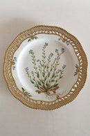 Royal Copenhagen Flora Danica Pierced Luncheon Plate No 3554 Antique Myosotis Stricta Link.