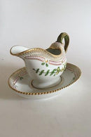 Royal Copenhagen Flora Danica Sauce Boat with attached underplate No 3556