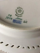 Royal Copenhagen Flora Danica Plate with Pierced Border No 20/3554