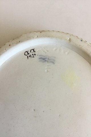 Royal Copenhagen Fuld Saksisk Blomst, oval frugtskål med gennembrudt kant. No 1581