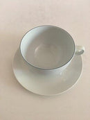 Royal Copenhagen Grethe Meyer Blaue Spitze Frühstückstasse / Schokoladentasse und Untertasse Nr. 084 /3081