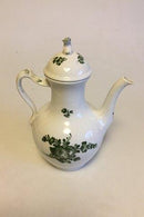 Royal Copenhagen Grøn Blomst Svejfet Kaffekande No 1794