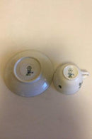 皇家哥本哈根绿花焊接咖啡杯和碟子 No 1870