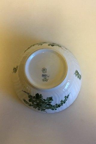 Royal Copenhagen Green Flower Curved Large Salad Bowl No 1643