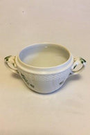 皇家哥本哈根绿花焊接糖碗，无盖 No 1680